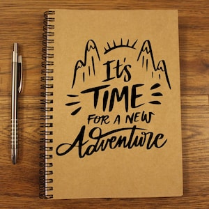 Taccuino personalizzato Diario personalizzato Taccuino carta Copertina da viaggio del taccuino scolastico personalizzato Taccuini kraft Carino Tempo di avventura