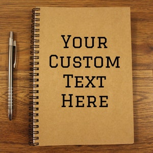 Eco Cuaderno Personalizado A5 Diario Personalizado Cuaderno de texto personalizado Diario personal Álbum de recortes personal Cuaderno personalizado para regalo Cuaderno en espiral