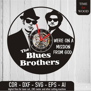 I Blues Brothers Silhouette Blues Brothers dxf Blues Brothers svg On A Mission From God BB Vinyl Cut File Jake ed Elwood Blues