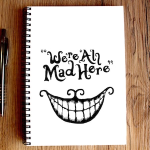 Drôle de carnet Custom Mad Notebook A5 Kraft Notepad Handmade Journal Eco Notebook Cadeau Journal personnalisé Horror Notebook Mad Smile Notepad