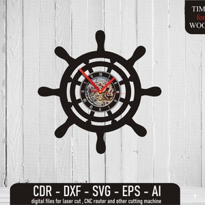 Stere Vector Files Stere Digital Clock File Steering Wheel svg Steering Wheel Clock svg