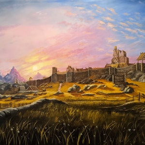 The Walls of Whiterun | art Print | poster | canvas print