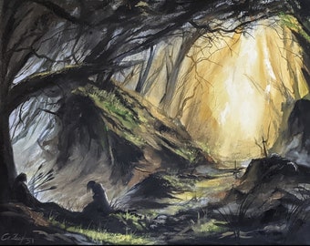 The Fall of the Warrior| Canvas Print