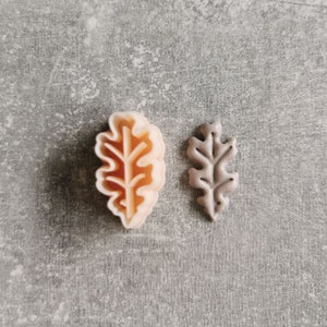 Eichenblatt Tonschneider, Geprägtes Herbstblatt Tonschneider