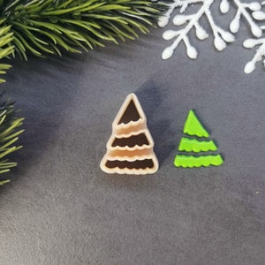 Christmas tree clay cutter, Christmas clay cutters