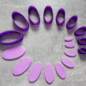Polymer clay cutter, Oval shaped cutter