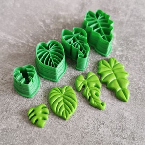 Monstera leaf clay cutter