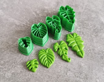 Monstera leaf clay cutter