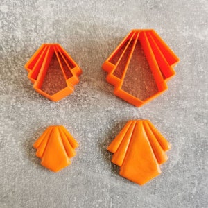 Embossed Flower Petal Polymer Clay Cutter