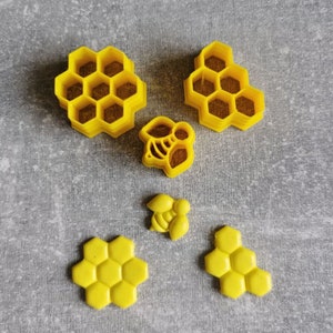 Bee Polymer Clay Cutter, Honey Bee cookie cutter