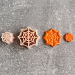 Spider web halloween clay cutter, Halloween themed cutters
