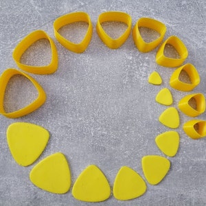 Polymer Clay Cutter, Asymetric triangle shaped, Rounded triangle shaped