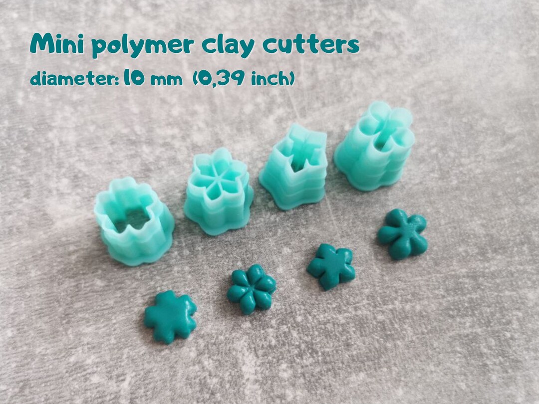 Mini 10 Mm Flower Polymer Clay Cutters Etsy