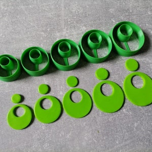 Polymer Clay Ausstecher, Kreis Donut Cutter