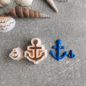 Anchor polymer clay cutter, Boat anchor clay cutter, Sea anchor shaped, Ocean polymer clay cutter