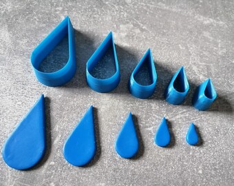 Polymer Clay Cutter, Tears shape, Modern shape tools