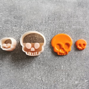 Halloween skull clay cutter, Halloween themed cutters