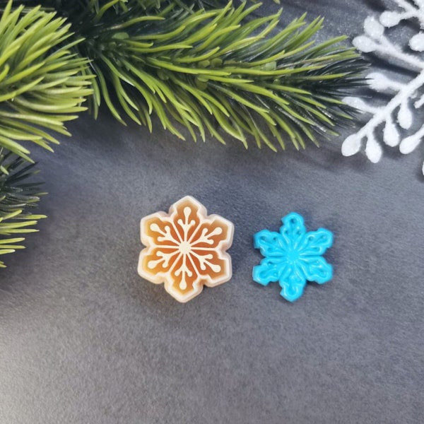 Christmas embossed snowflake, Christmas clay cutter