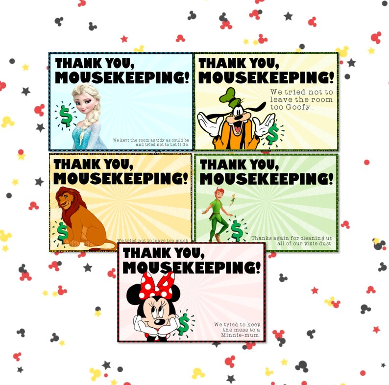 DIY Mousekeeping Envelopes or 5x7 notes DIY Mousekeeping | Etsy