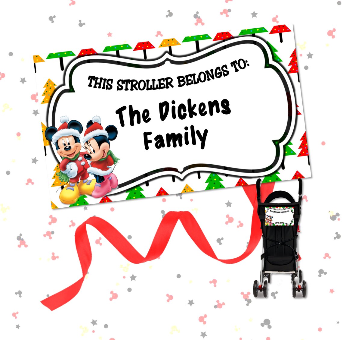 DIY Stroller Sign for Disney World Disneyland Identifiers - Etsy