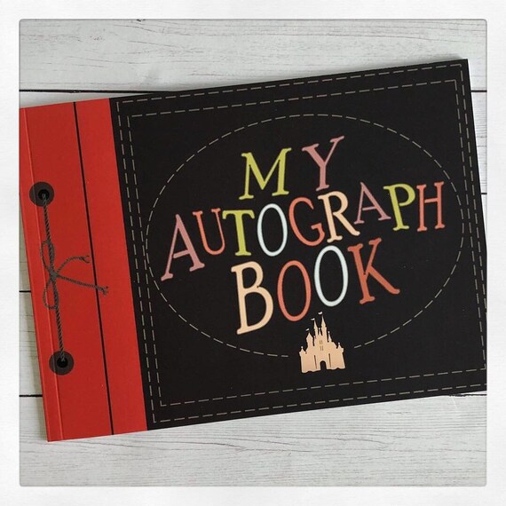 Diy Up Adventure Autograph Book For Disney Mickey Castle Etsy