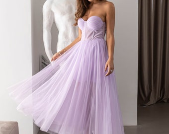 Maxi Tulle Dress, Wedding Guest Dress, Purple Dress, Bridesmaid Dress, Bridesmaids Dress, Sleeveless Dress, Occasion Dress Women, Prom Dress