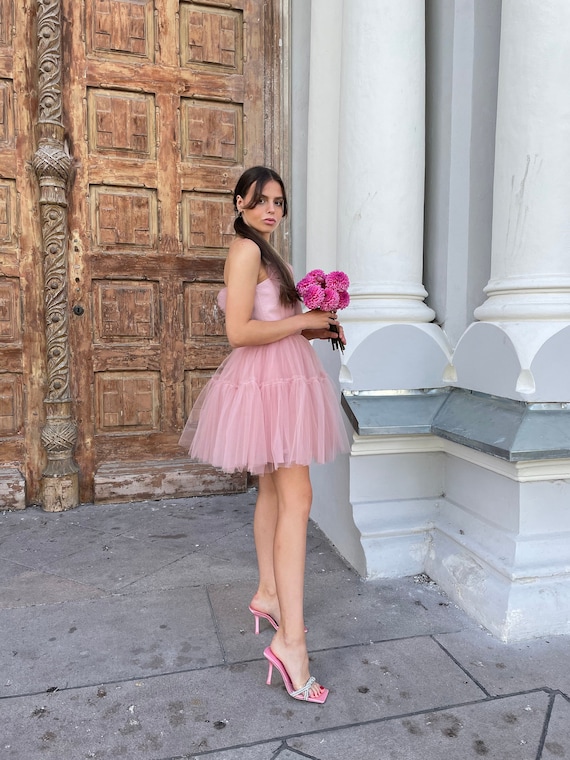 pink tulle dress womens