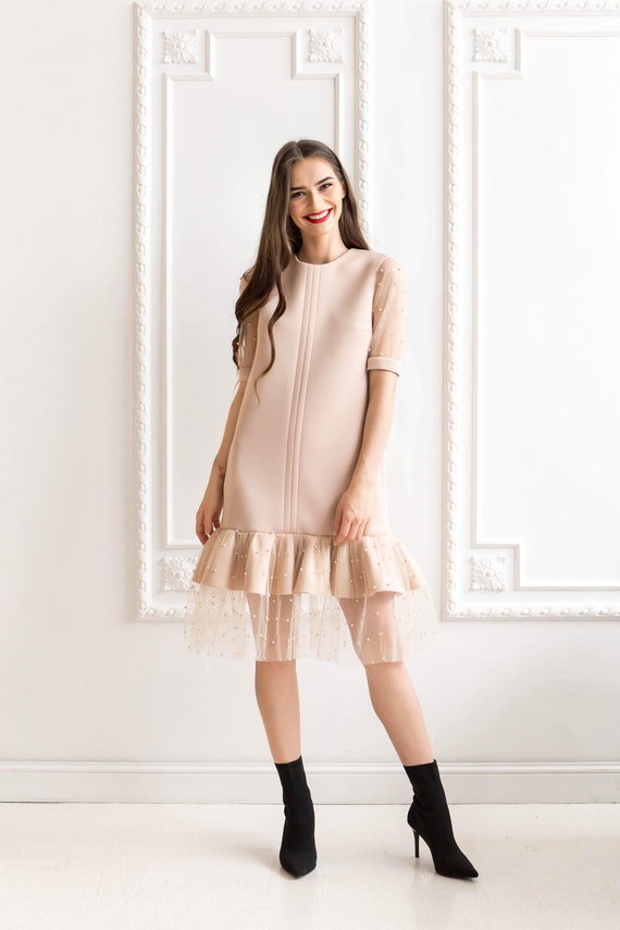 cream dress for wedding