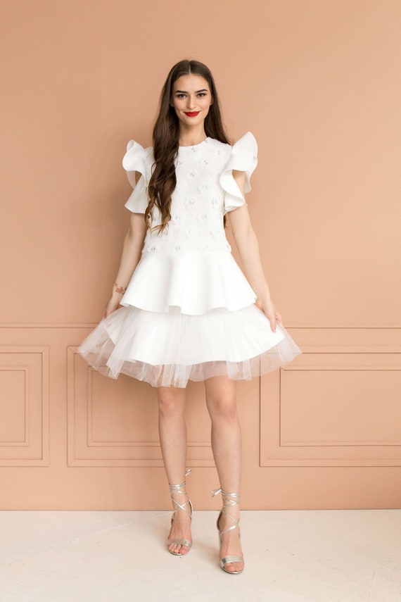 white dress for guest at wedding