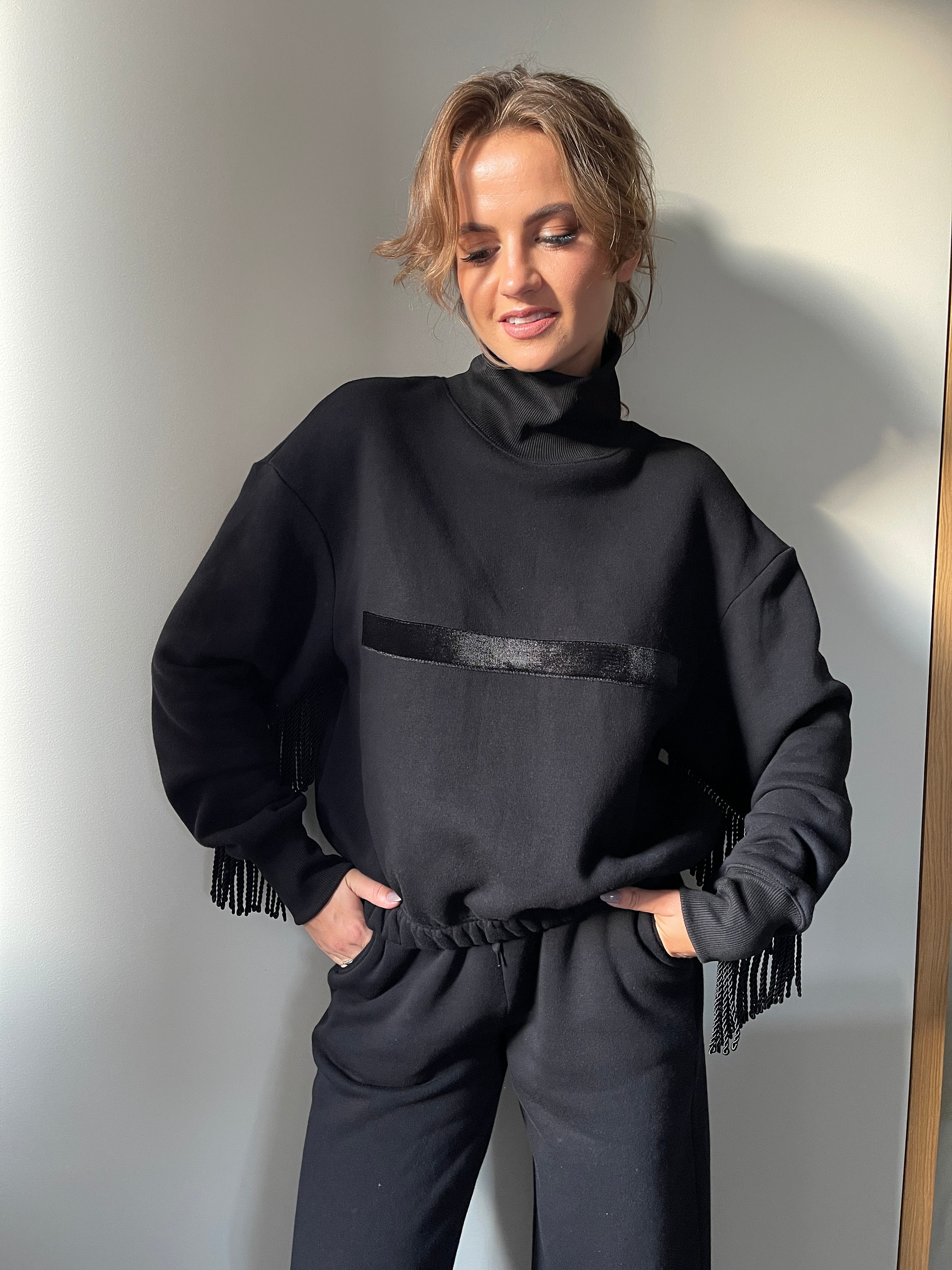 Fall Oversized Tracksuit With Hoodie Womens Set With Half Zip Sweatshirt  And Wide Leg Sweatpants Fashionable Outfit For Lounge And Casual Wear Style  #230919 From Cong00, $26.38