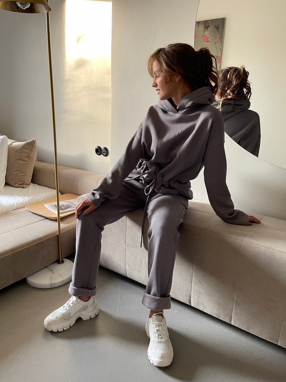 Tracksuit Set Oversized Hoodie and Sweatpants Set Women s Jogger s Set 2 Piece Set Women Homewear Women Comfy Sweatsuit Tracksuit Set Etsy Ireland