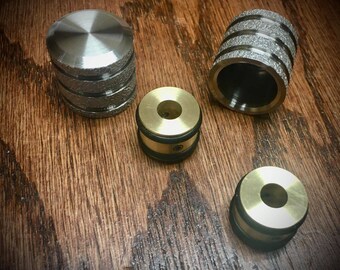 Single Knob Van Dyke-Harms Ultra Grip Stainless Steel Guitar Knob