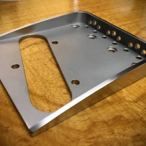 Van Dyke-Harms Telecaster Hybrid Bridge-Stainless Steel, Toploader, String Through