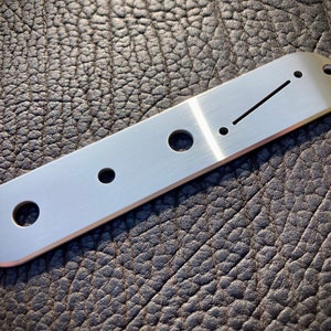 Van Dyke-Harms Telecaster Control Plate, Angled Switch w/Toggle, Stainless Steel