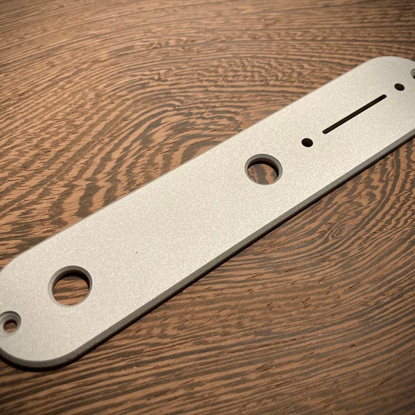 Van Dyke-Harms CNC Machined, Matte Finish, Stainless Steel Telecaster Control Plate