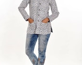 Women Cotton Floral Printed Indian Sexy Fashionable Jacket Block Printed Quilted Jacket