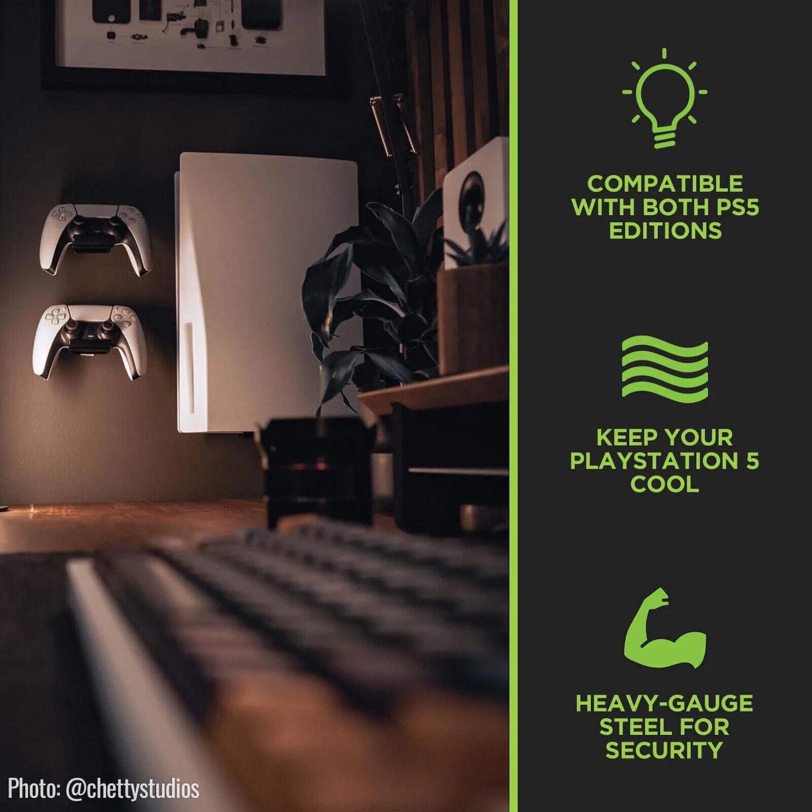 HIDEit Mounts PS5 Wall Mount - Thumbnail 5