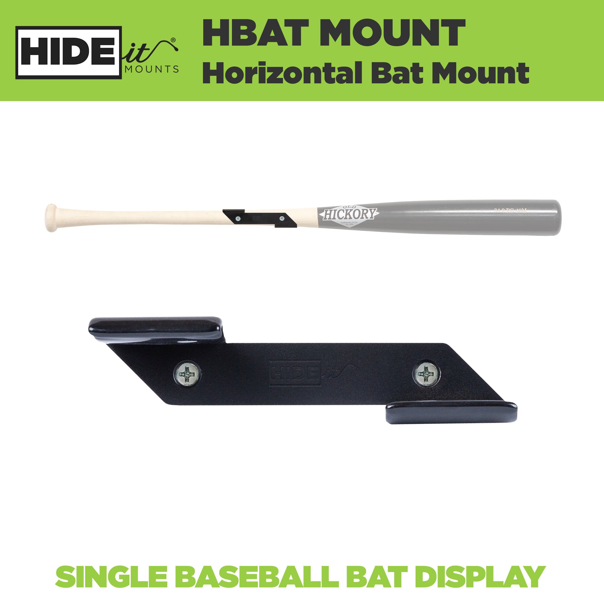 HIDEit Mini Bat | Horizontal Mini Bat Mount