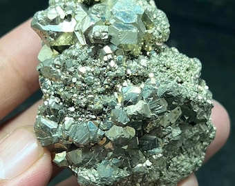 Natural Pyrite Crystal Cluster | Fools Gold Specimen 164g 60x45x38mm