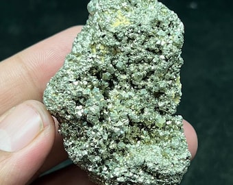 Natural Golden Pyrite Crystal Cluster | Mineral Specimen 125g 63x40x30mm Fools Gold