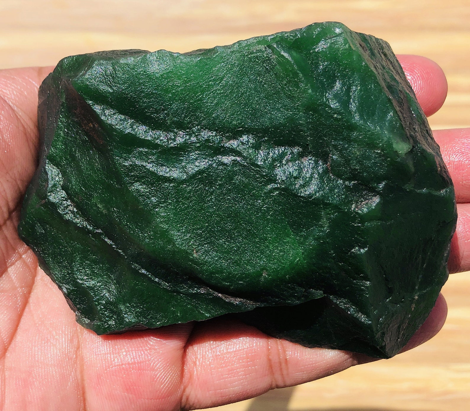 Pure Green Jadeite Rough Gemstone AAA Quality Jade Raw Etsy