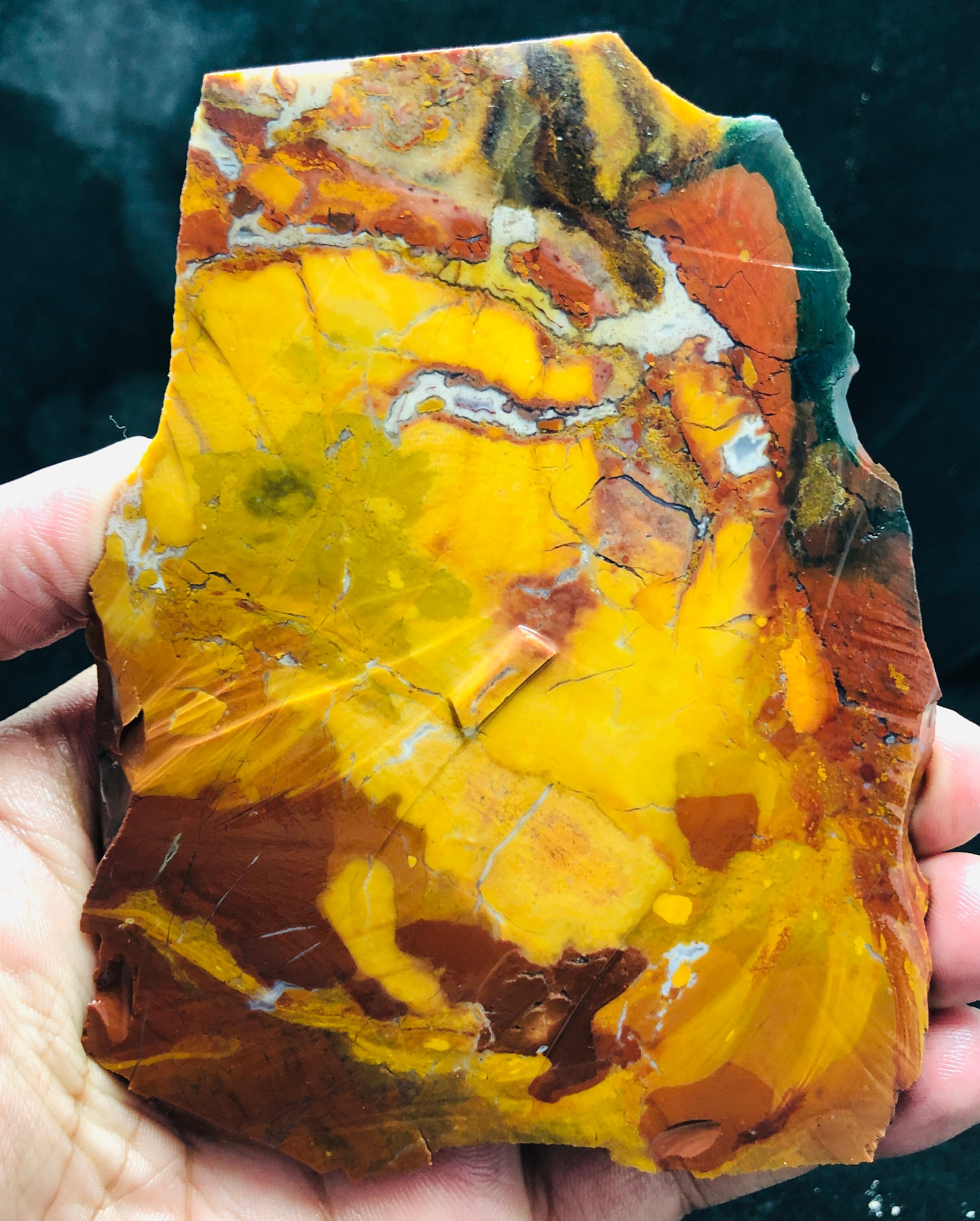 Natural Cherry Creek Jasper Gemstone Rough Slice Healing Etsy UK