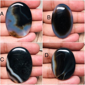 Losse Aqeeq-edelsteen, gladde handgepolijst, designer zwarte Sulemani, uitstekende kwaliteit, natuurlijke Sulemani Aqeeq cabochon, voor het maken van sieraden,
