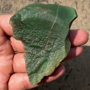 Superb Quality Natural Green Jade Rough 90.50g | Healing Jade Crystal & Mineral | Raw Jade for Jewelry Making | Size 85x68x15MM