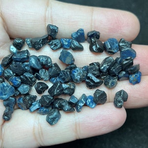 Natural Blue Sapphire Rough 8-10MM | Loose Sapphire Crystal & Minerals | Excellent Sapphire for Jewelry Design, Spiritual Healing, Crafting