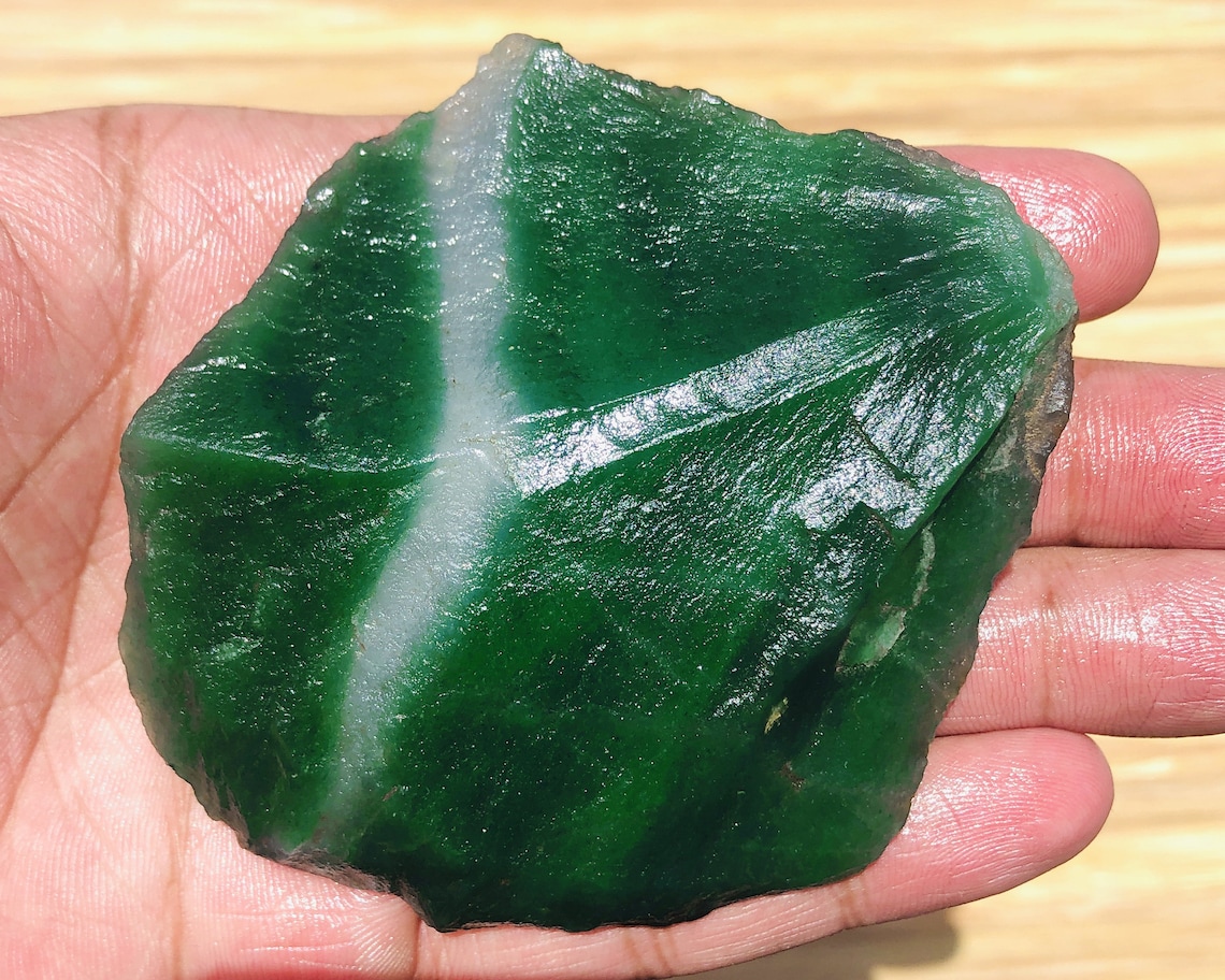 Beautiful Natural Green Jade Rough Gemstone Wholesale Price | Etsy