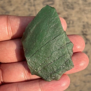 36.2g Elegant Natural Green Jade Rough | Powerful Healing Jade Crystal & Mineral | Raw Jade for Jewelry Making | Size 60x40x14MM