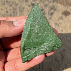 Superb Quality Natural Green Jade Rough 79.50g | Healing Jade Crystal & Mineral | Raw Jade for Jewelry Making | Size 57x51x35MM