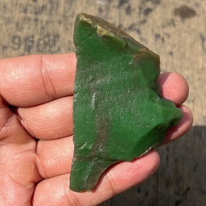 Premium Natural Green Jade Rough 65.50g | Healing Jade Crystal & Mineral | Raw Jade for Jewelry Making | Size 80x52x12MM