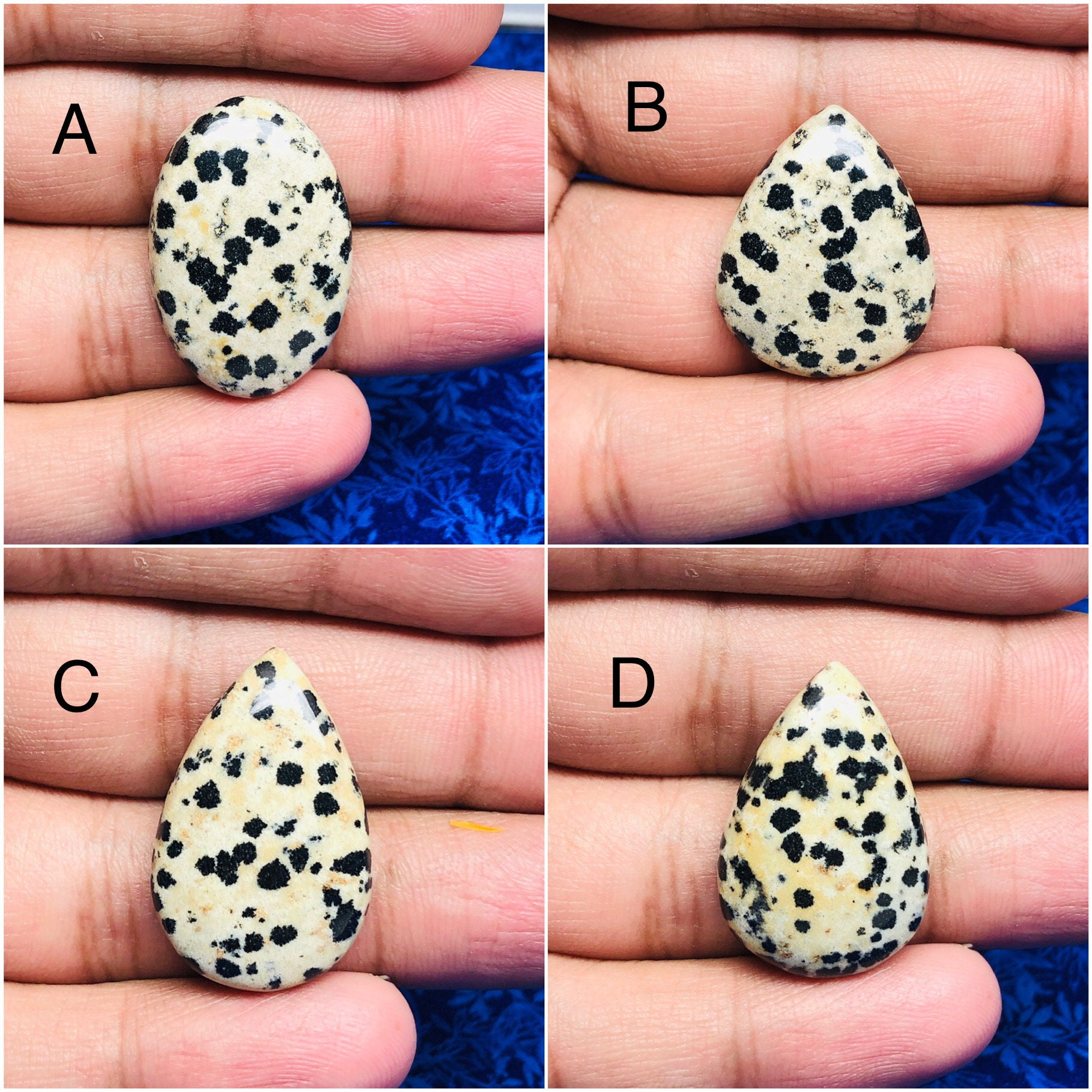 Natural Dalmatian Jasper Cabochon Cabochon Dalmatian Dalmatian Gemstone Stone For Pendant Dalmatian Gemstone Dalmatian Jasper